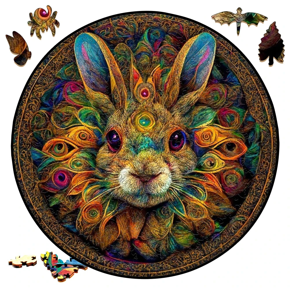 Mysterious 3D Wooden Puzzles Lion Unique Animals Shape DIY Educational Toys Gifts Wooden Jigsaw Puzzle Games For Kids Adults