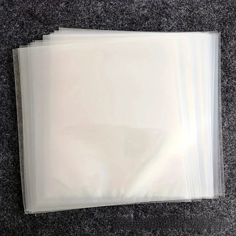 25-Piece 12-Inch Premium Vinyl Record Outer Sleeves 33T,Protective Storage LPs & Album Cover,No-Seal Design for Easy Access
