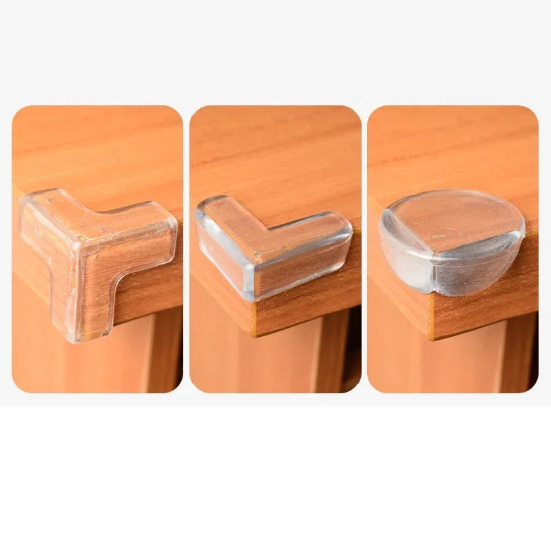 10PCS Transparent Anti Collision Angle PVC Pad Child Safety Corner Guard Baby Collision Proof Protector Table Corner