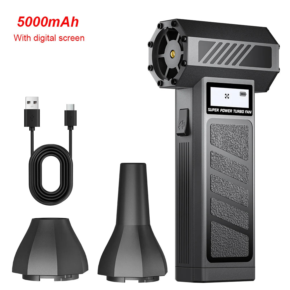 Hand Air Blower For Household Clean Tool Electric Air Duster 130000 RPM Strong Blowing Snow Dust Portable Turbo Jet Fan Air Pump