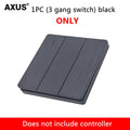 1 2 3 Channel Button 86 Type Wall Panel RF 433Mhz Remote Controller for RF433 Smart Switch RF433 for Home Led Light Lamp Fan