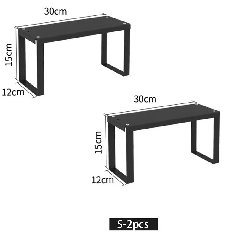 Metal Spice Organizer Bathroom Shelf Space Saving for Home Office Wall Cabinet Storage Rack Kitchenware Holder Kitchen Shelves