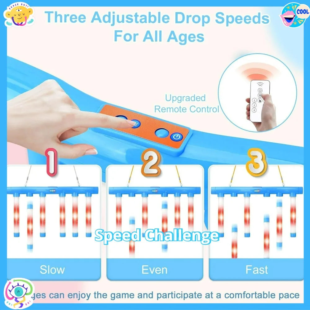 Reflex Game Challenge Catching Sticks Game Drop Catch Win Reaction Training Toy Speed Adjustable Parent-Child Interactive Sport
