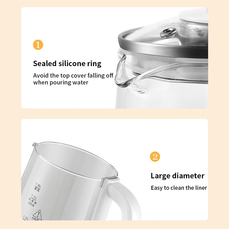 New 2026 220V CHIGO Health 1.8L pot automatic multifunctional tea maker household electric heating kettle CHIGO