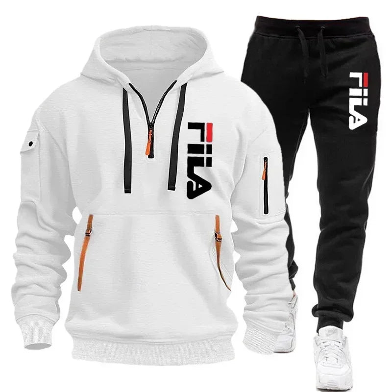 Men's hoodie set, a two-piece set of comfortable and fashionable top and casual sport pants