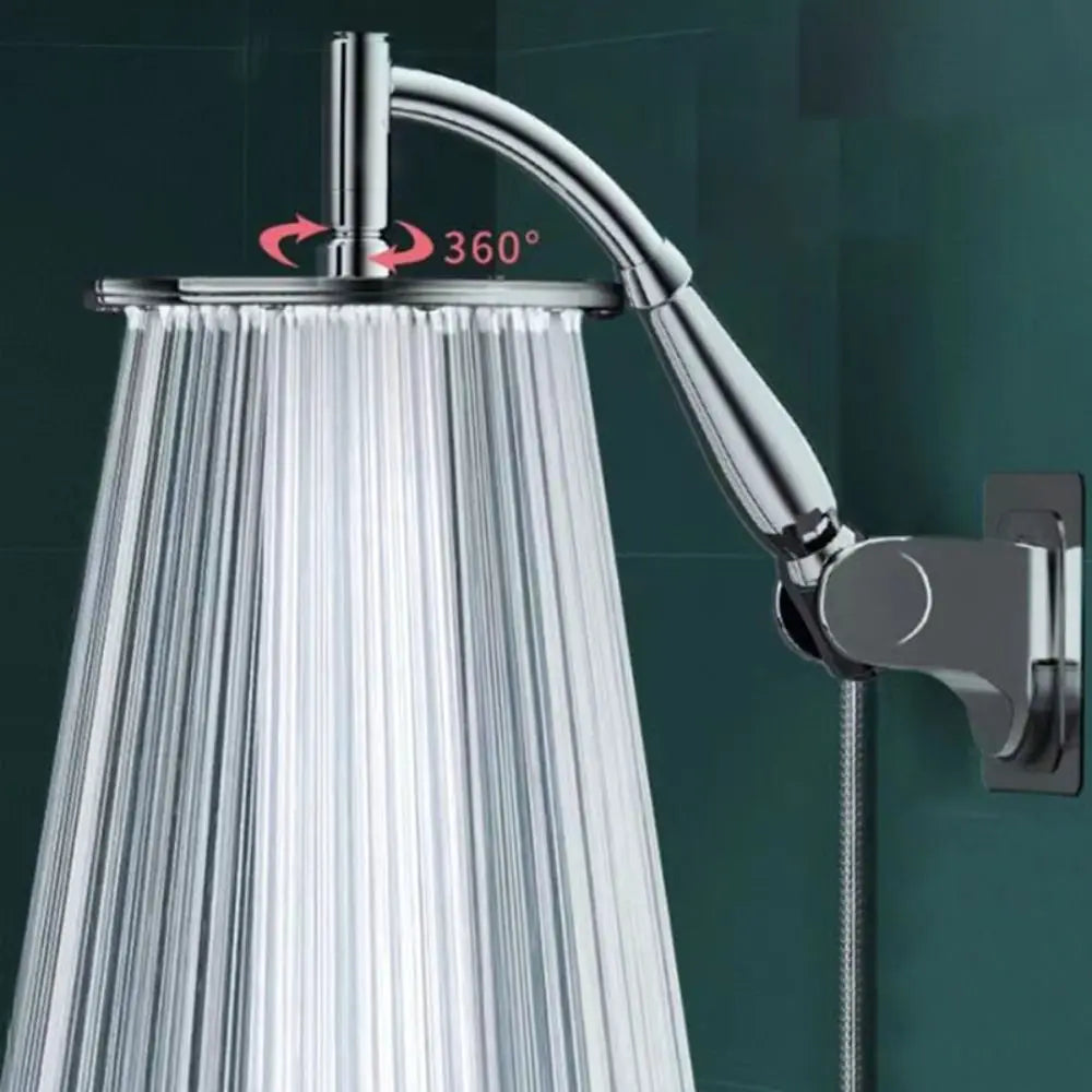 High Pressure Rainfall Shower Head Stainless Steel Square Shower Head Extender Large Curved Shower Extension