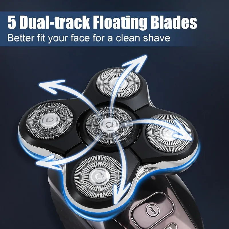 1/2/3Pcs Shaver Replacement Heads Compatible with Balder XR7000/XR1500/XR5 Head Shaver Model  Electric Shaving for Bald Men