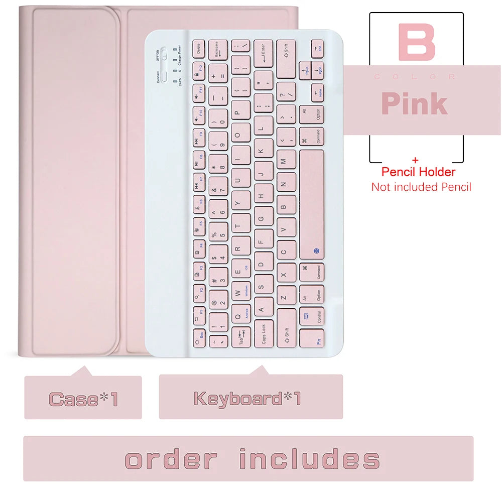 Keyboard Wireless Mouse Magic For iPad Pro 13 11 Case M5 M4 2026 M3 Air 13 11 5 4 10.2 9 8 7 Generation Case Bluetooth Keyboard