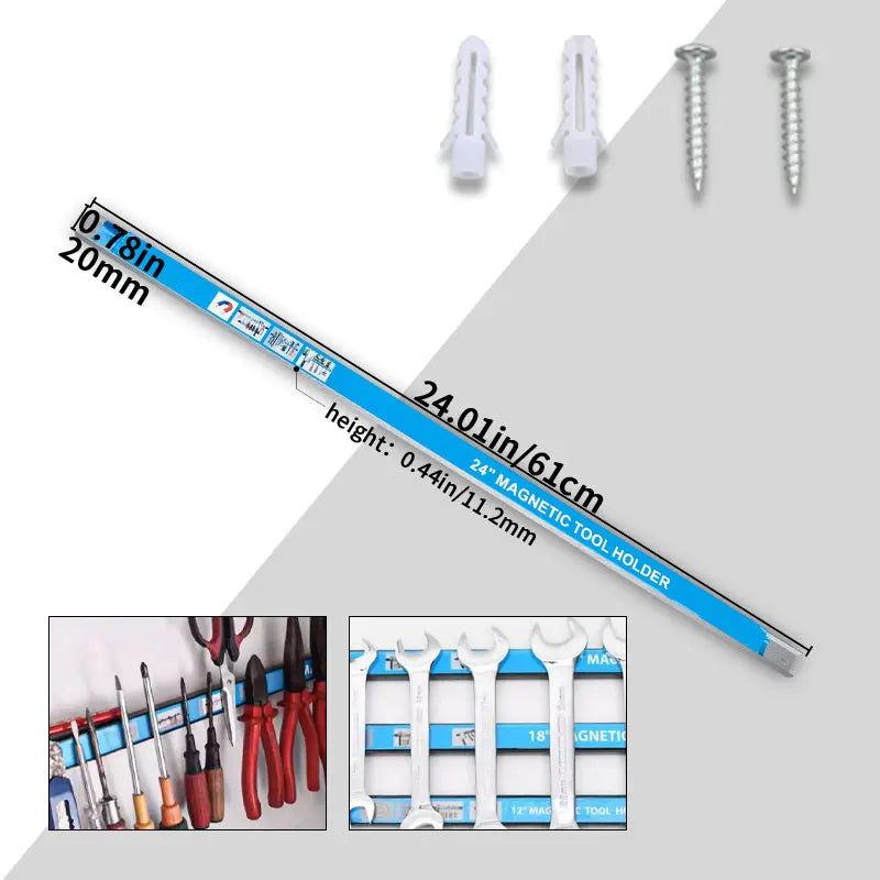 Strong magnetic tool rack hardware kitchenware and iron products storage magnetic force rack magnetic magnet magnetic strip