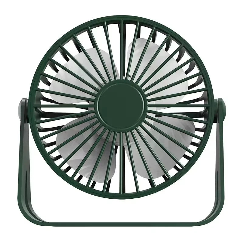 Lenovo Portable 360° Adjustable Mini Fan Quiet Air Circulation Fan Plug Play USB Powered Desk Cooling Fan for Home Office Dorm