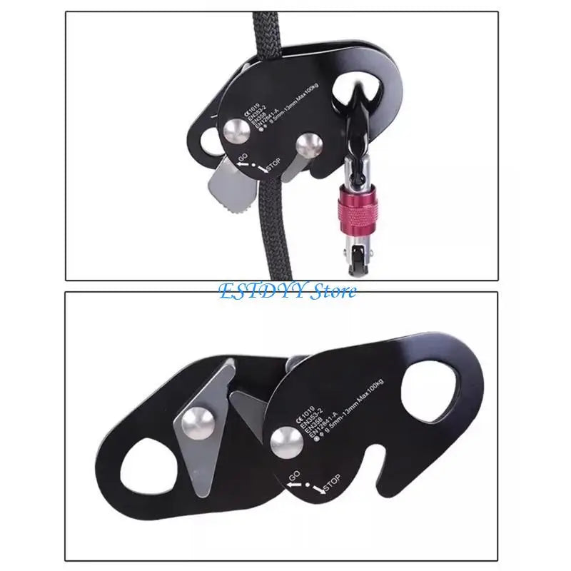 G6DE Professional Rope Grab Falling Arrestor Auto Lock Retarder Ascending Descender for Mountain Climbing