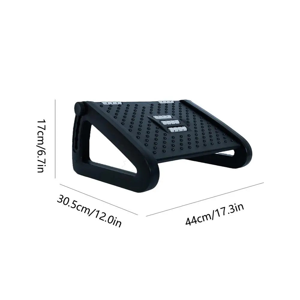 Foot Rest Foot Stool with Roller Massage and 6 Height Settings Comfortable Foot Stool Home Footrest for Under Desk Support