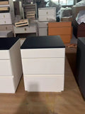 Cream Nordic Bedside Table With Secret Compartment Safe Modern Minimalist Nightstands Rustic Glamour Table De Chevet Furnitures