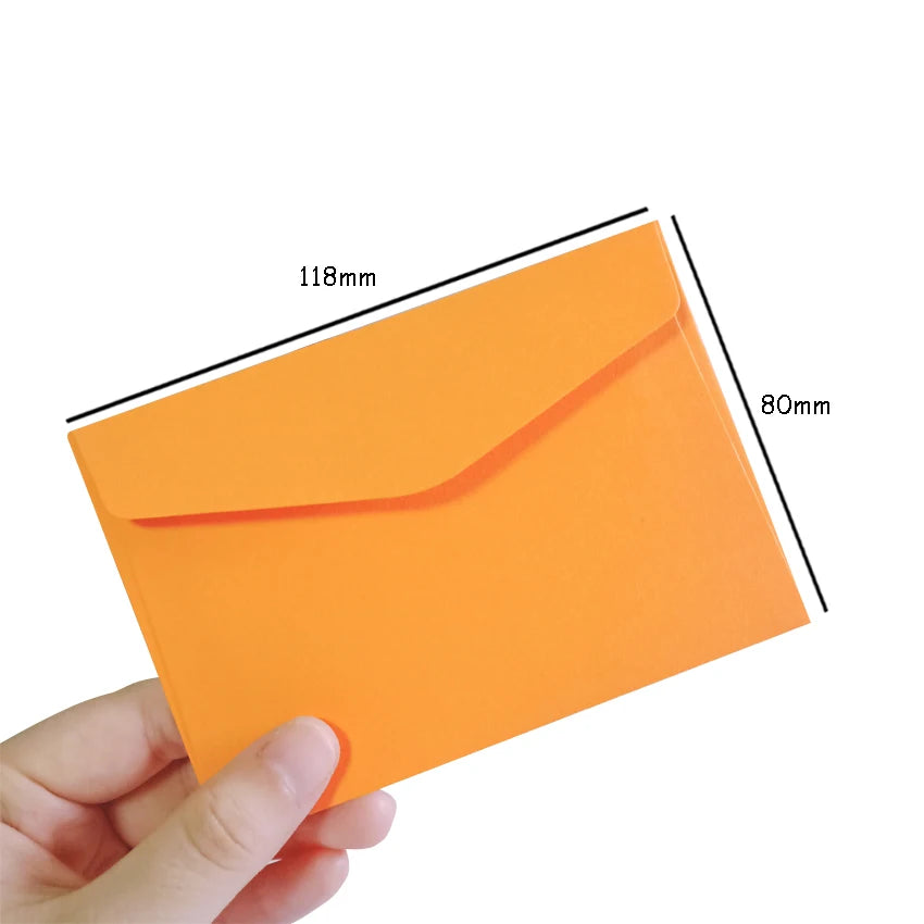 50pcs/lot  Candy color mini envelopes DIY Multifunction Craft Paper Envelope For Letter Paper Postcards School Material
