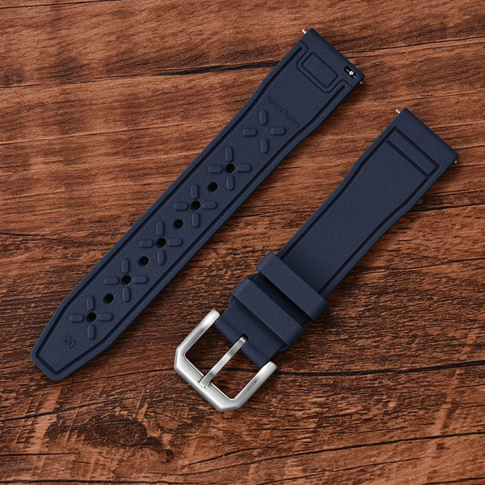 FKM Rubber Strap for IWC Big Pilot Mark Portugieser TOP GUN 20mm21mm 22mm Quick Release Strap Diving Sport Butterfly Buckle Band