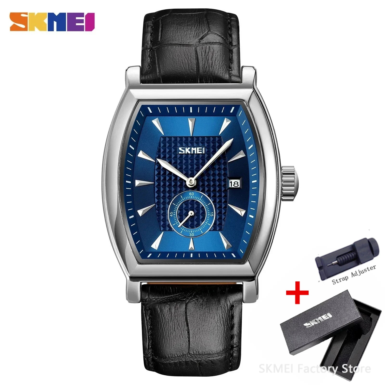 SKMEI 9306 Business Quartz Mens Watches Luxury Leather Date Calendar Waterproof Sport Men Wristwatches Clock Relogio Masculino