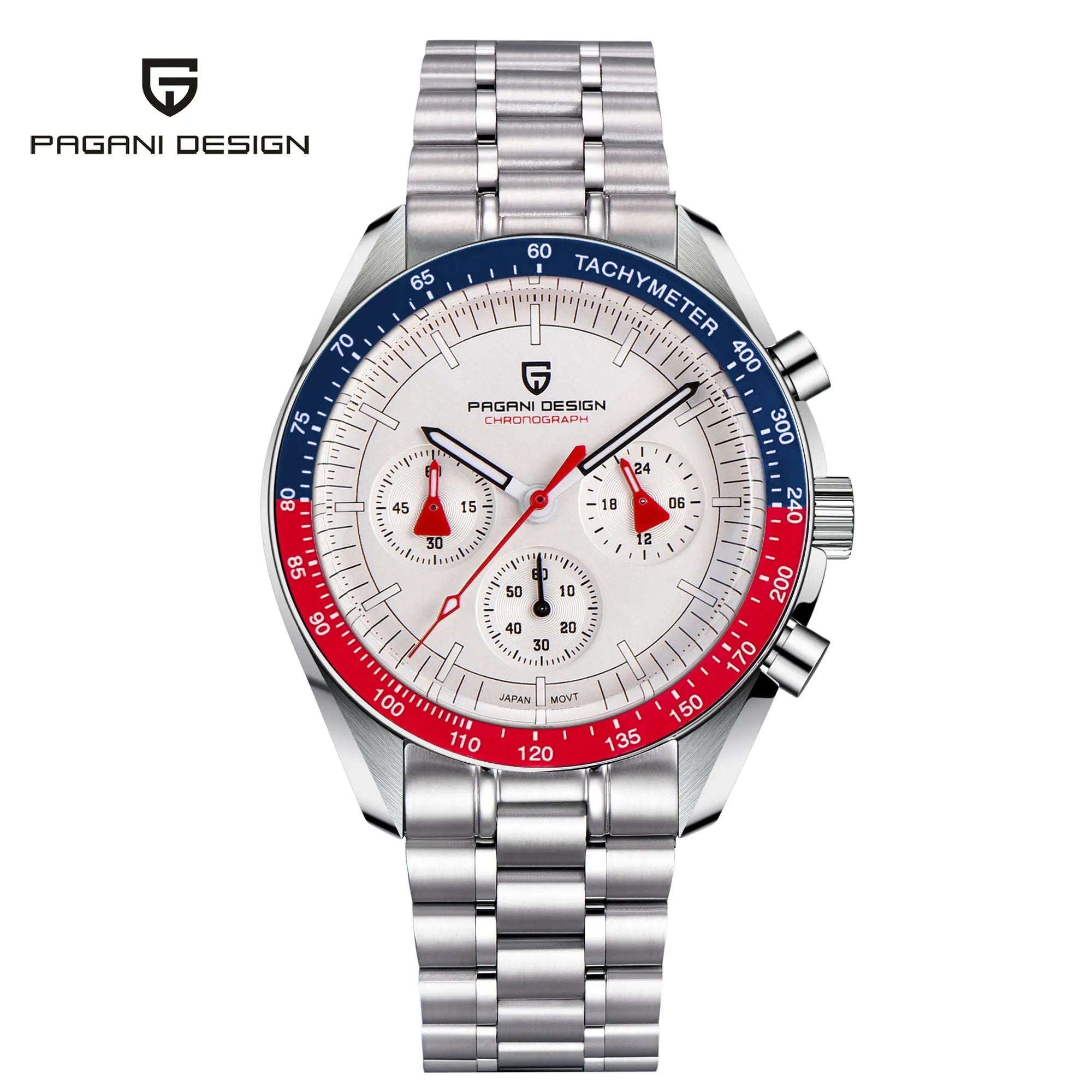 PAGANI DESIGN 2026 New Men Watches Luxury Quartz Watch For Men Auto Date Chronograph Sapphire crystal Stainless steel Wristwatch