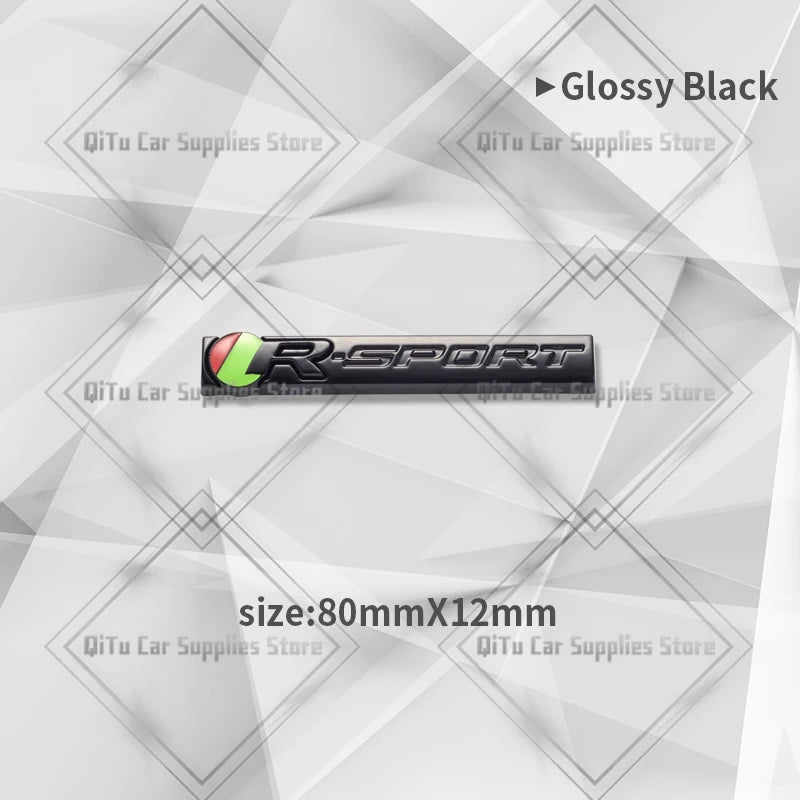 Zinc Alloy S R Sport Badge Car Body Trunk Emblem 3D Grille Sticker For F-Type F-Pace S-Type XFR XE XF XJ XK XJR XFR XEL XJS XJ6