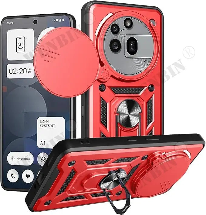 Case For Nothing Phone 3 3a Pro 2a Cover Lens Protection With Ring Magnetic Holder Coque Fundas