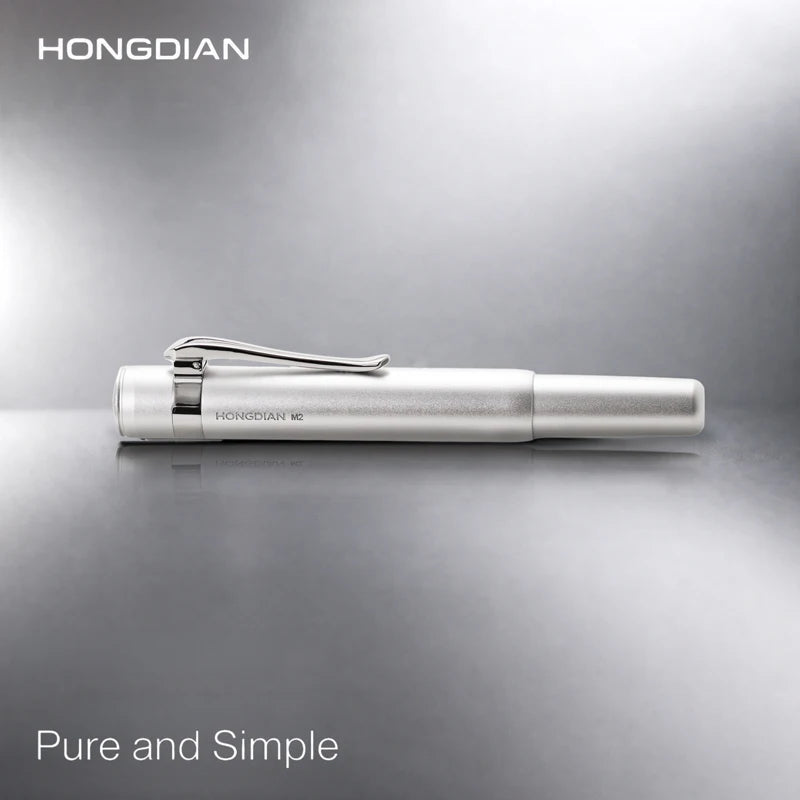 LT Hongdian Short Metal Pocket Fountain Pen Cartridge System Luxury Gift Box Stylish Business Student Calligraphy Pen M2