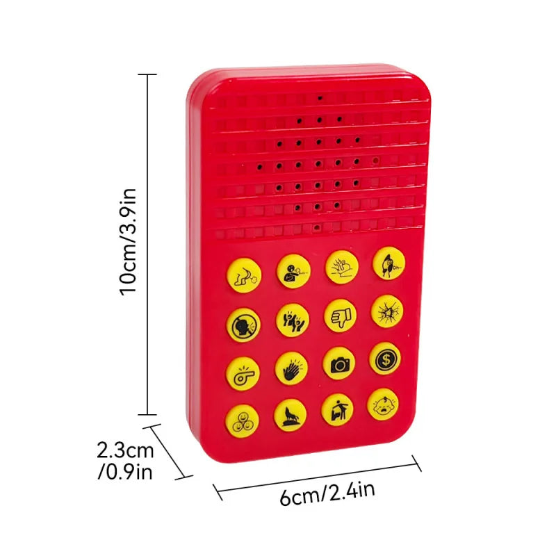 Novelty Toys Personality Button Voice Sound Box Prank Sound Generator Music Squeeze Box Toy Atmosphere Sound Generator Plaything