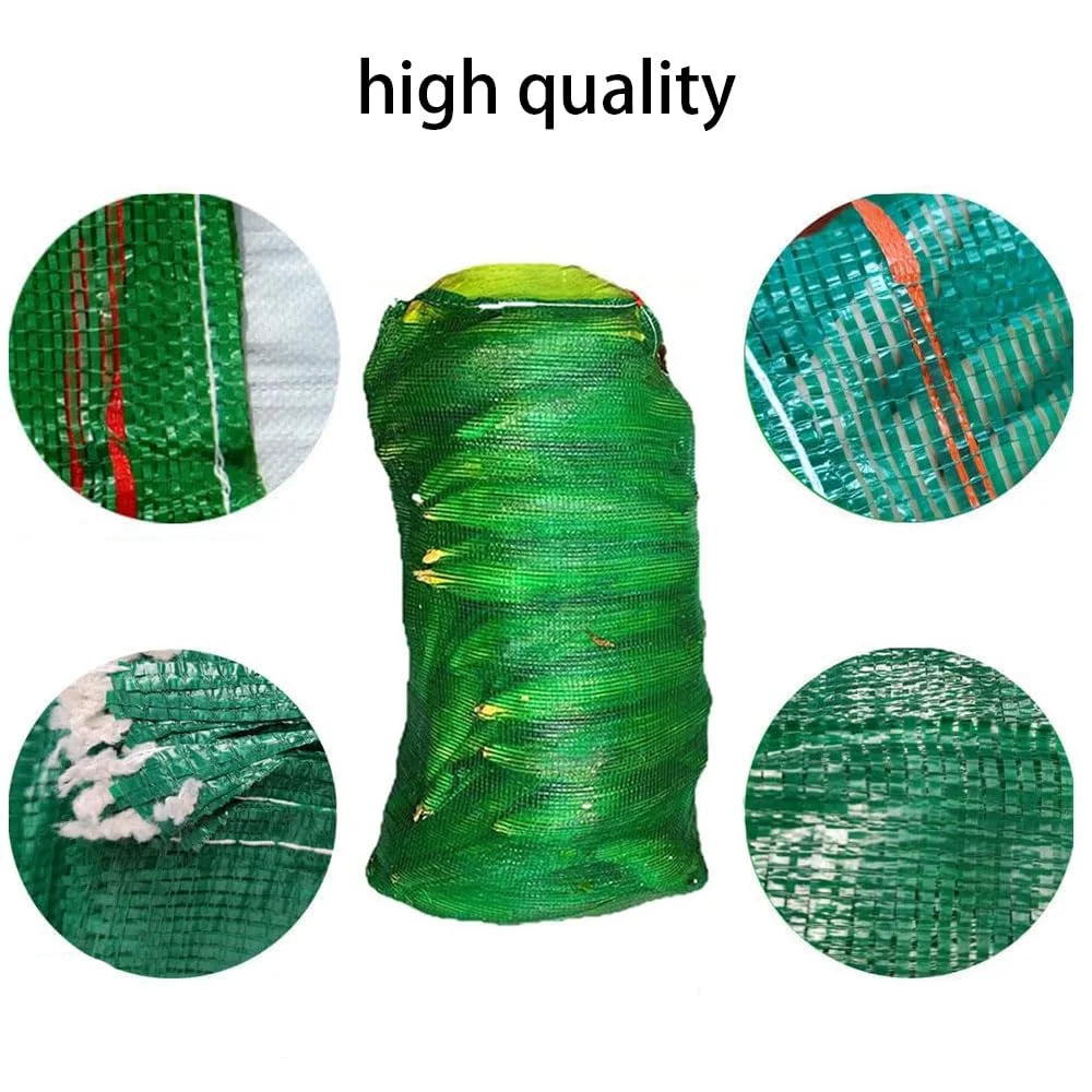 10Pcs Extra Large Mesh Storage Produce Bags, Reusable Vegetable Storage Bags, Mesh Bags, Plastic Woven Bags, Vegetable Bags, Suitable for Onions, Potatoes, Vegetables, and Firewood, Etc