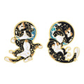 Cartoon Space Astronaut Cat Collection Enamel Pins Cute Cat Constellation And Fish Tank Brooches Lapel Hat Badge Jewelry Gifts