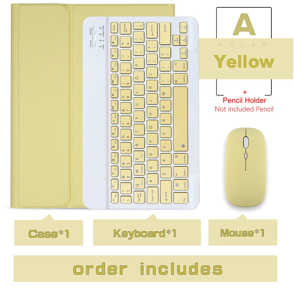 Keyboard Wireless Mouse Magic For iPad Pro 13 11 Case M5 M4 2026 M3 Air 13 11 5 4 10.2 9 8 7 Generation Case Bluetooth Keyboard