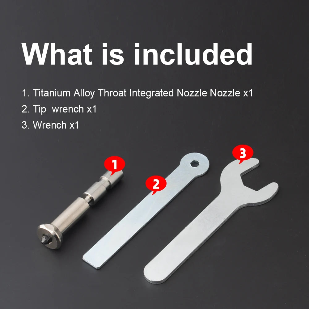 Trianglelab One-piece Nozzles For Anycubic Cobra3 Max Titanium Alloy Throat Integrated Nozzle 0.2/0.4/0.6/0.8mm For Cobra 3 Max