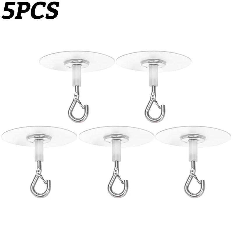 10Pcs Self Adhesive Ceiling Hooks Wall Mounted Hanging Basket Hooks Plant Flower Pot Hanging Rack Home Heavy Duty Storage Tools
