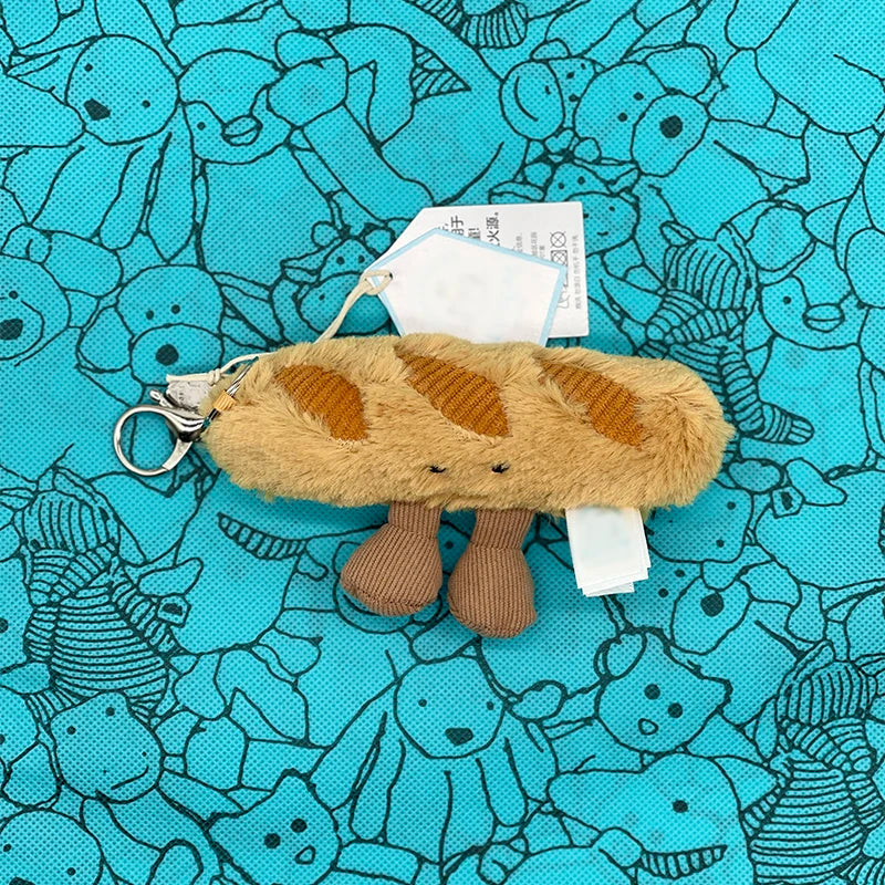 Muffin Plush Toy, Mini Cherry Charm, Jellyfish Plush Toy, Watermelon, Sunflower, JC Sour Pickle Bag Charm