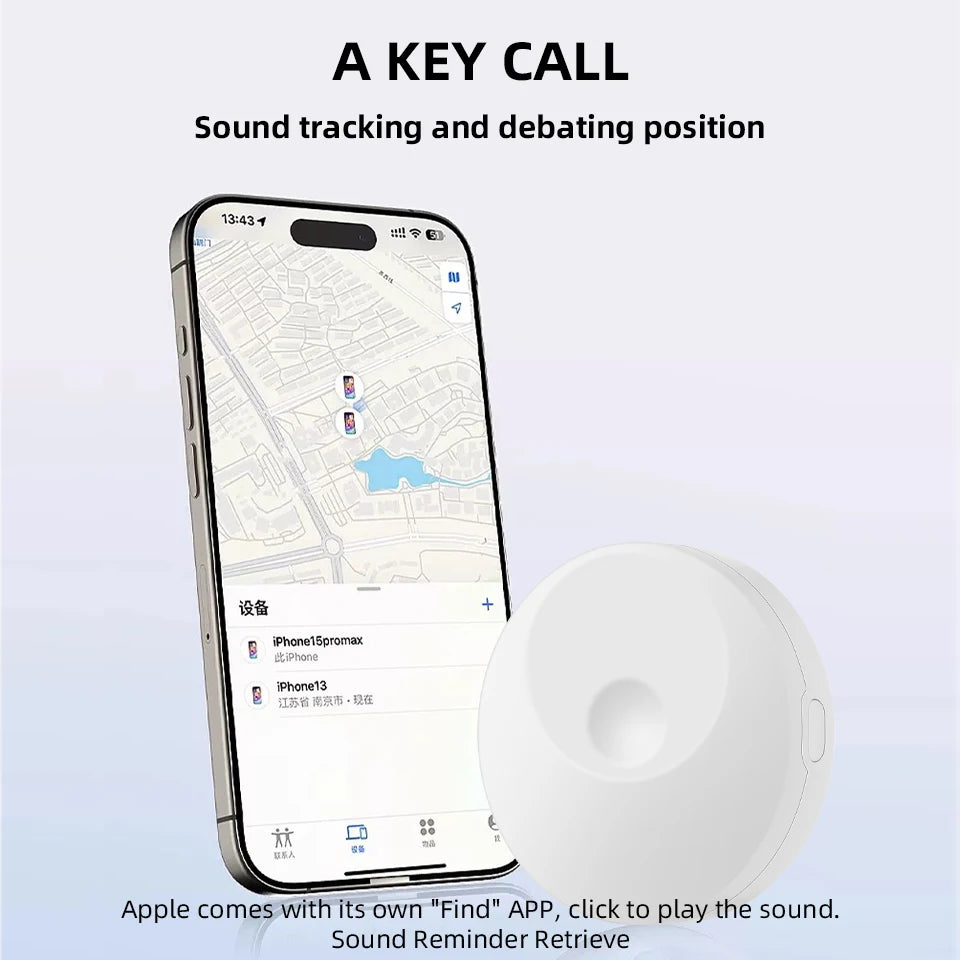 GPS Tag Tracker Find My Mini Bluetooth GPS Long Standby Time Global Accurate Positioning Anti-lost Device Two Colors Available ﻿