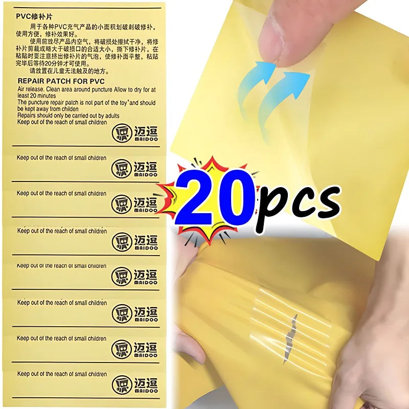 5/10/20pcs Waterproof Transparent Cloth Patches Outdoor Tent  Repair Tape PVC Self Adhesive Nylon Sticker for Repair Patch Tool