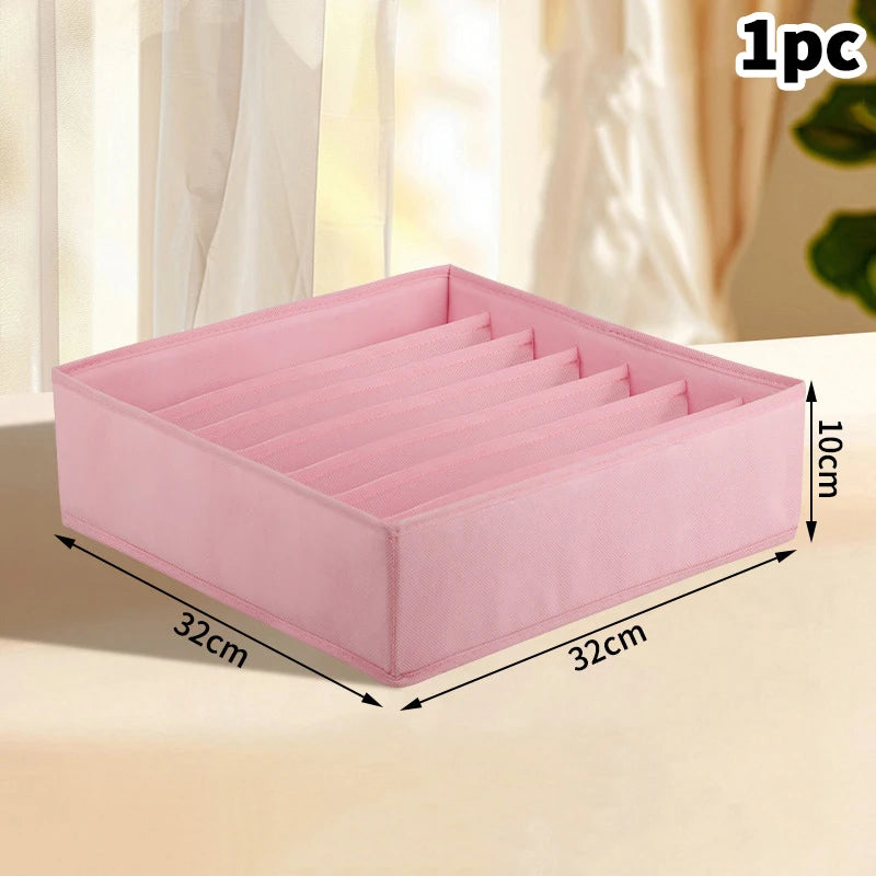 〔White〕Drawer Underwear Socks Bra Storage Box Clothes Storage Organizer Underwear Bag Wardrobe Box Cabinet Drawer Organizer