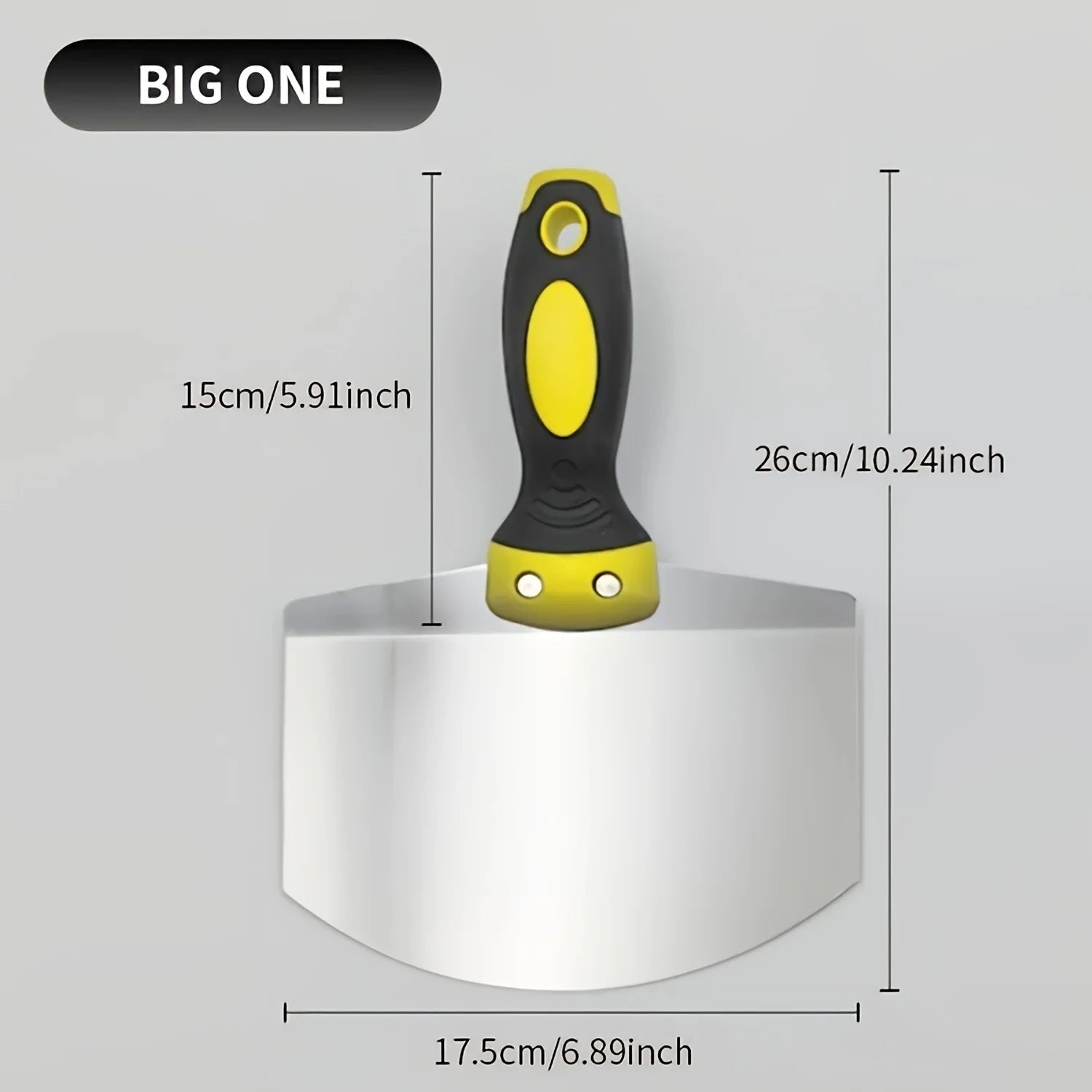 Stainless Steel Curved Trowel, Fan-Shaped Plaster Spatula, Thickened Bricklayer's Tool for Oil Workers, Ash Scraper