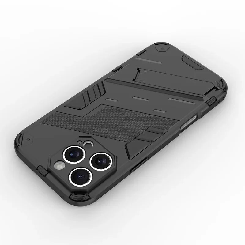 Armor Shockproof Protective Magnetic Holder Case For iPhone 17 Pro Max 16 15 14 12 13 11 Pro Max Plus 17Air 13 12 Mini Cover