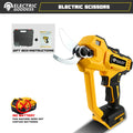 Brushless 50mm Electric Scissors For Dewalt 20V Battery Pins Cordless Fruit Tree Bonsai Electric Pruning Shear