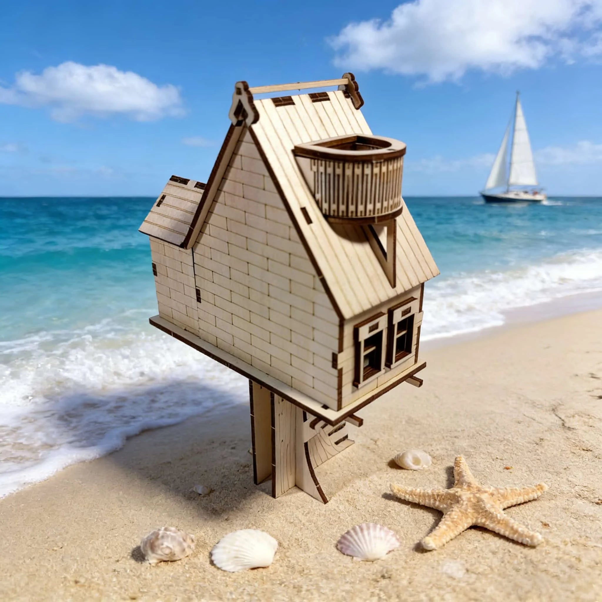 Treehouse 3D Wooden Puzzle Model: The Perfect Holiday Gift for Halloween, Christmas, and Birthdays