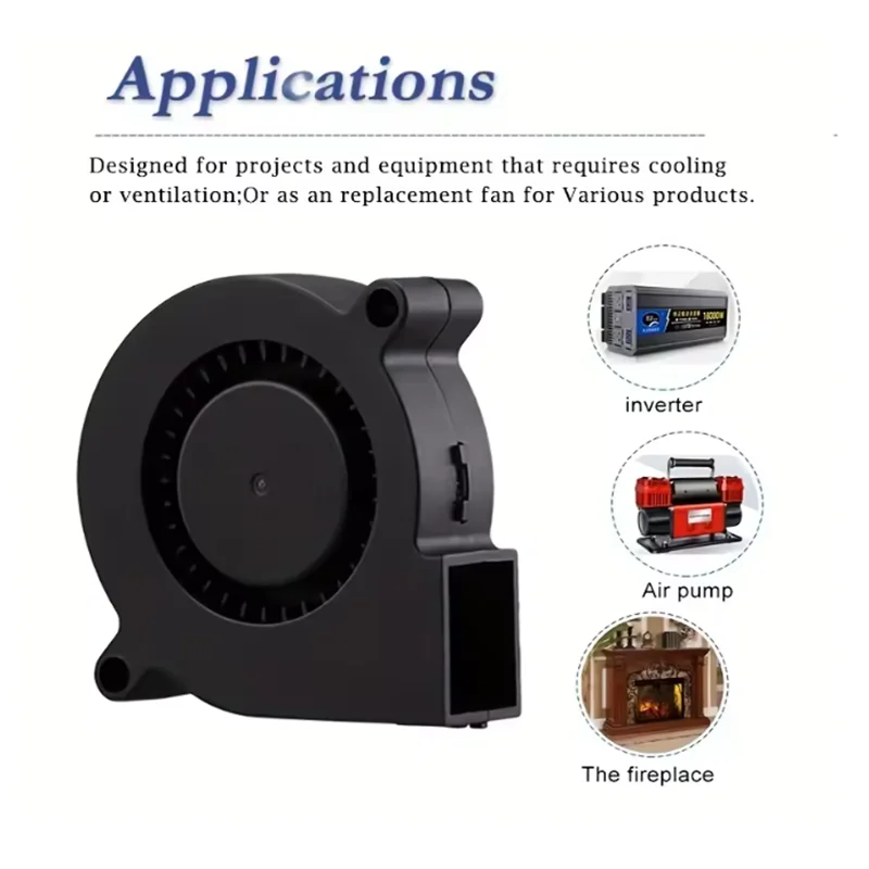 75mm USB Fan Cooling Turbo Blower Brushless 3D Printer 7515 For Extruder DC Cooler Power Inverter Air Pump PC CPU