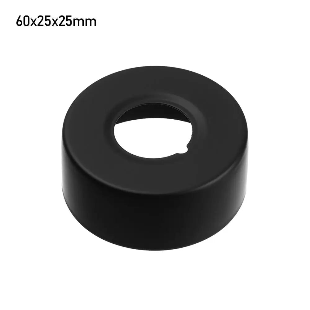 Black Shower Faucet Decorative Cover Stainless Steel Water Pipe Wall Covers Heat Resistant Durable Bathroom Kitchen Accessories