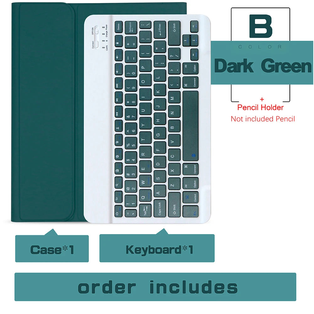 Keyboard Wireless Mouse Magic For iPad Pro 13 11 Case M5 M4 2026 M3 Air 13 11 5 4 10.2 9 8 7 Generation Case Bluetooth Keyboard