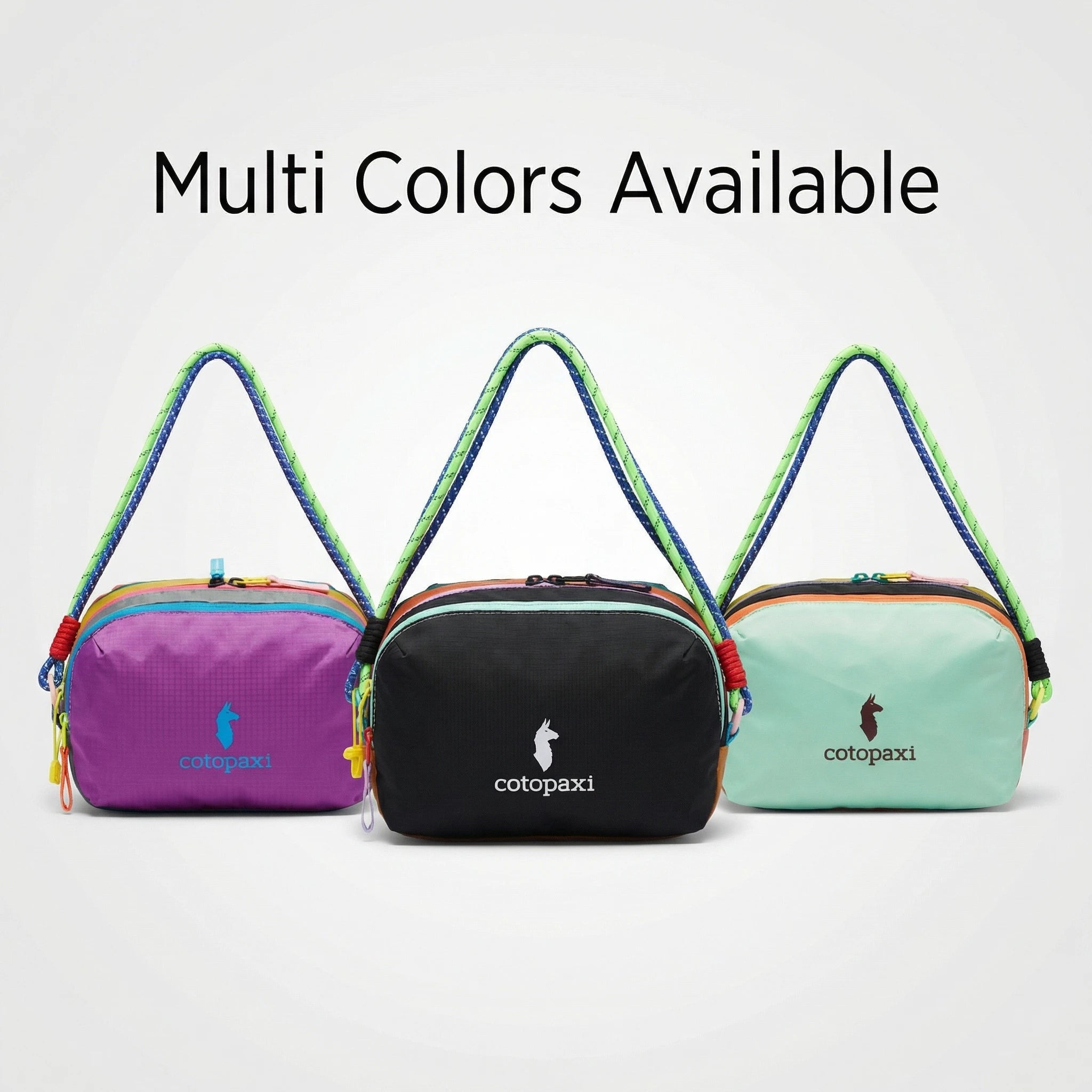 Alpaca Dopamine-Colored Wash & Storage Bag, featuring three main zipper compartments for organized separation. Portable and reas