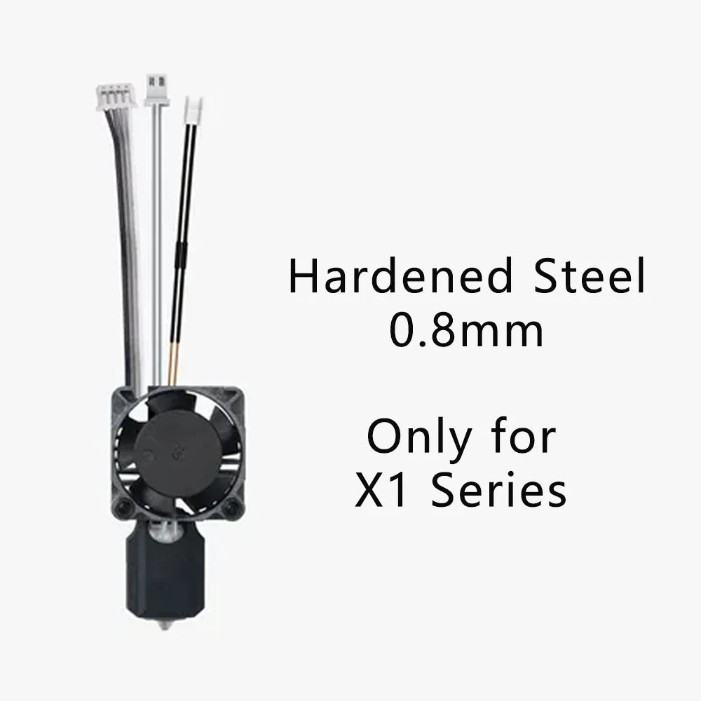 Original Complete Hotend Assembly Hotend For Bambu Lab X1 X1C P1P P1S with Fan with Nozzle Complete Bamboo Lab X1 Carbon