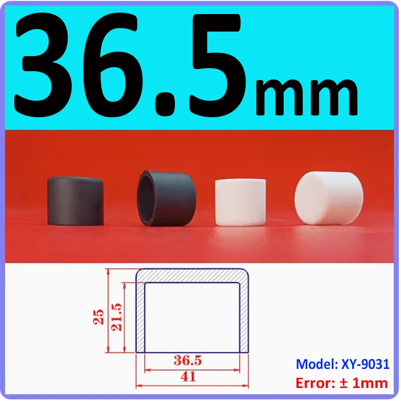  White Silicone rubber cover round steel pipe sleeve end protective cap anti-collision and high temperature resistant 3~68.5mm