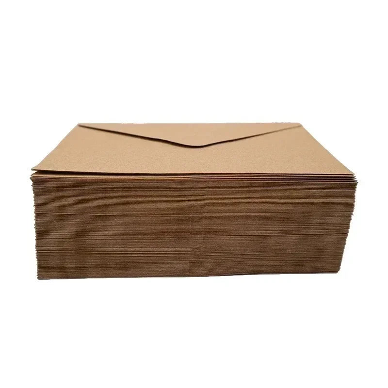 10-100 pcs Classical White Kraft Blank Mini Paper Window Envelopes Wedding Invitation Envelope Gift Envelope