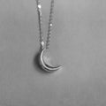 INZATT Real 925 Sterling Silver Moon 14K Gold Choker Necklace For Women Minimalist Fine Jewelry Cute Accessories Drop shipping