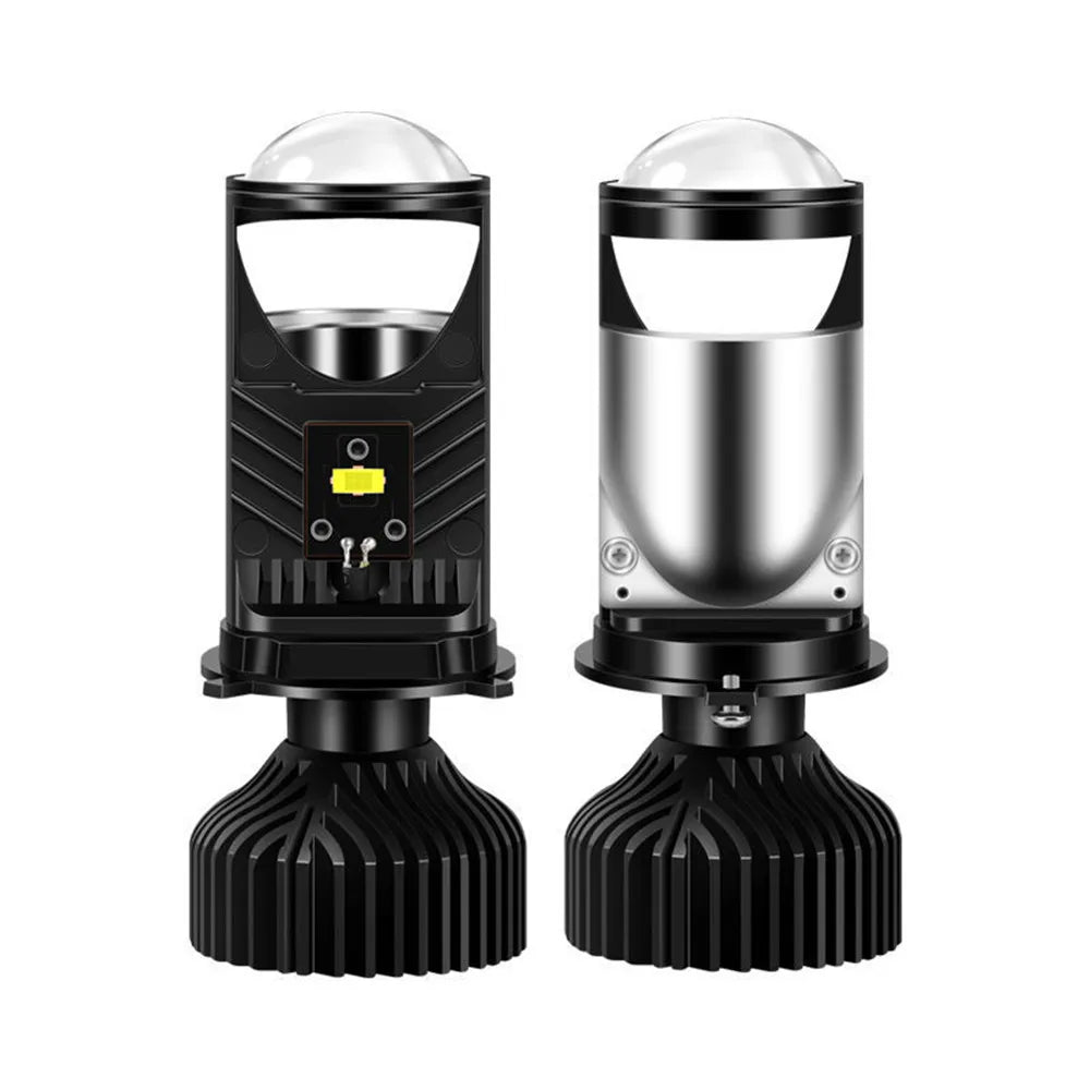 Turbo Fan H4 LED Headlights Car H4 Mini Projector Lens 6000K Super Bright 20000LM High Low Beam Auto LED Lights Car Light Lamp