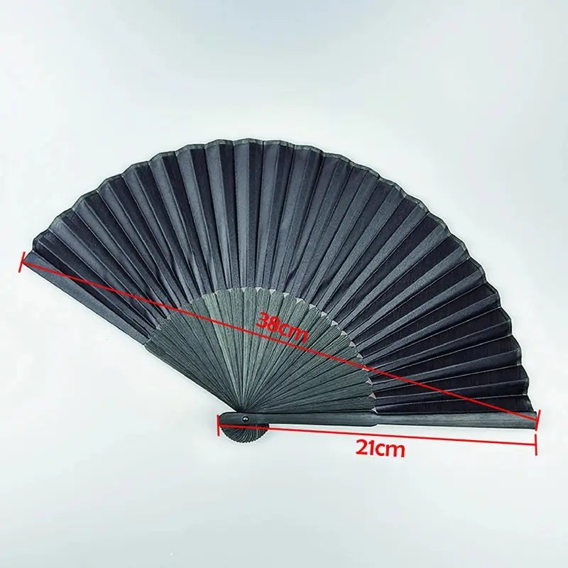 Black Hand Fan Vintage Folding Fans Wedding Party Favor Supplies Dance Home Party Folding Decorative Fans
