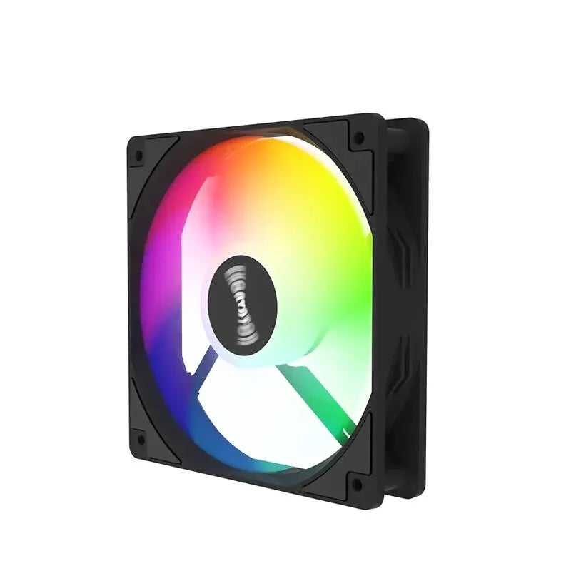 PC Case Fan 120mm 12V RGB Cyclic Mirror Light Effect For Desktop Computer Heat Dissipation Colorful Inside and Outside Luminous