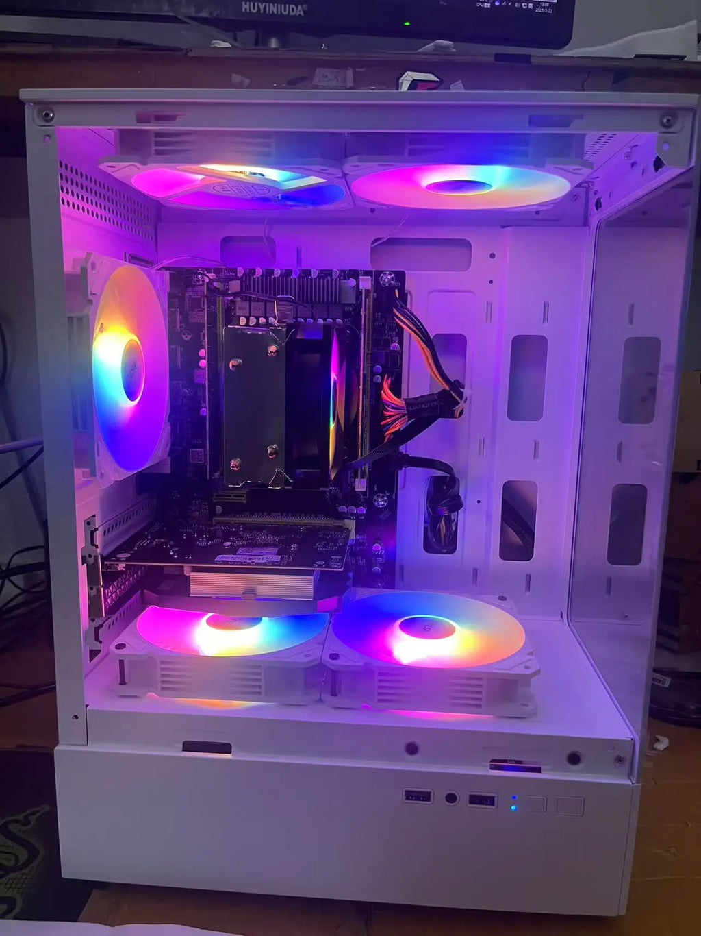 AOTESIER PC Gaming With Core i7 Processor/256G SSD 8GB /16GB RAM 3200MB DDR3/Windows 11 HD Graphics 4600 Graphics/ white